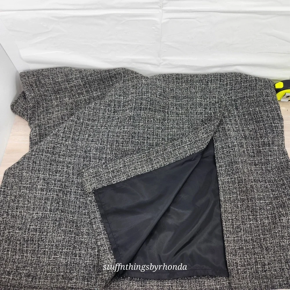 Cato Women's Plus Fully Lined 2 Pc Set 22W Skirt & 18W‎ Blazer/Top Machine Wash